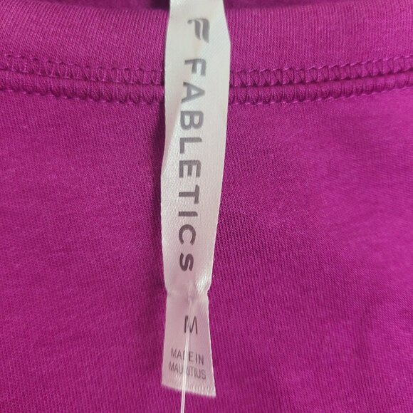 Fabletics Isabel‎ Wide Sleeve Pullover Sweatshirt Sz Medium Wine 0929 Womens - Picture 4 of 9